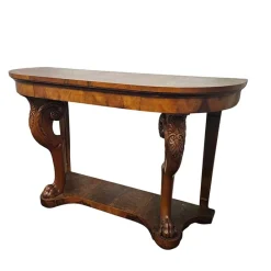Pamono Vintage Walnut Console Table, 1930s Outlet