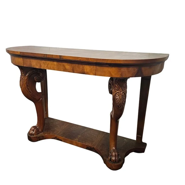 Pamono Vintage Walnut Console Table, 1930s Outlet