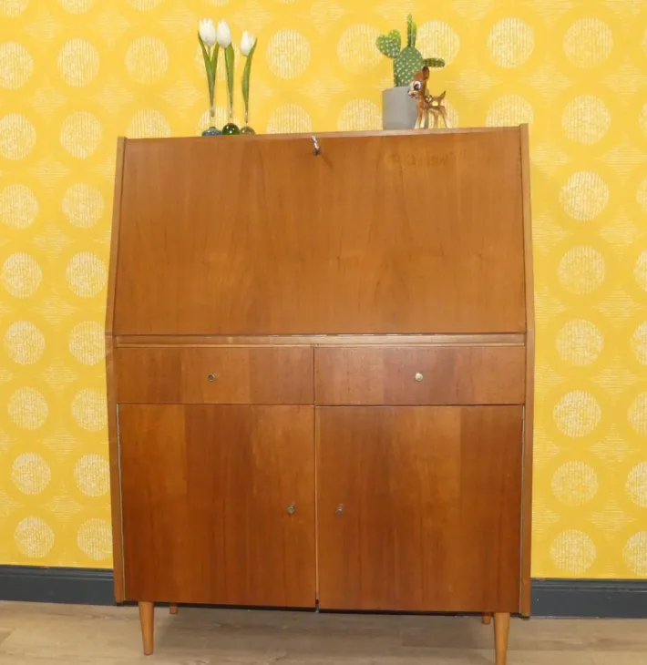 Pamono Vintage Walnut Secretaire, 1960s