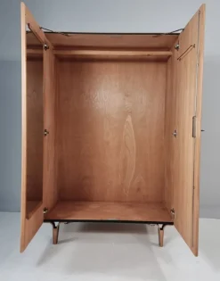 Pamono Vintage Wardrobe in Beech, 1970s New