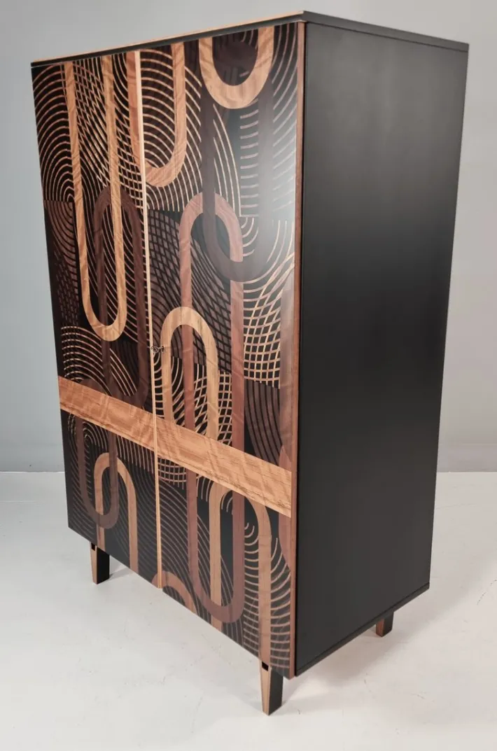 Pamono Vintage Wardrobe in Beech, 1970s New