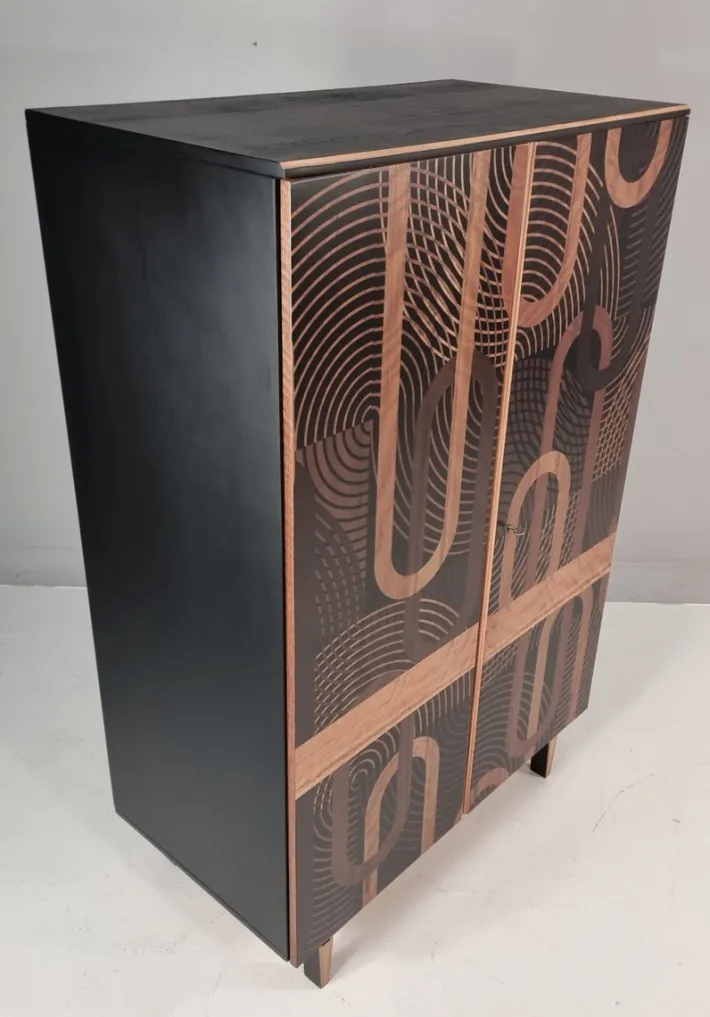 Pamono Vintage Wardrobe in Beech, 1970s New