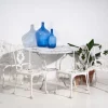 Pamono Vintage White Garden Table and Chairs, 1950, Set of 5 Best