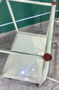 Pamono Vintage White Hospital Table