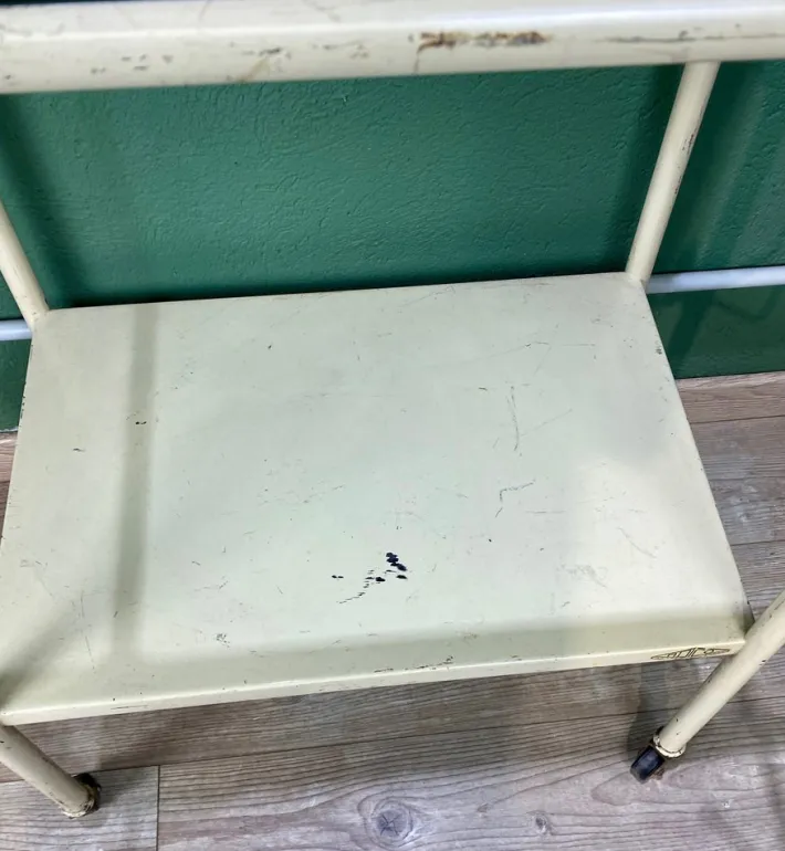 Pamono Vintage White Hospital Table