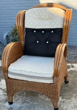 Pamono Vintage Wicker Armchair, 1980s