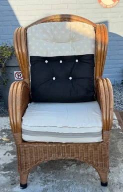 Pamono Vintage Wicker Armchair, 1980s