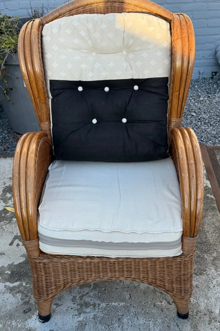 Pamono Vintage Wicker Armchair, 1980s