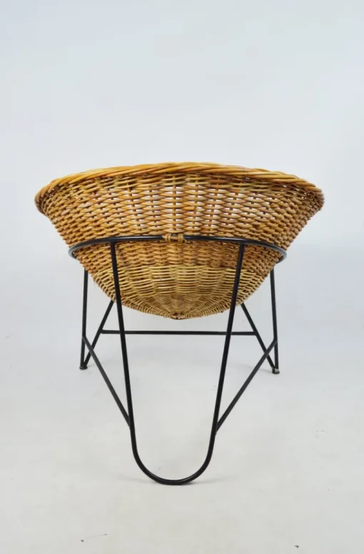 Pamono Vintage Wicker Armchair, 1970s