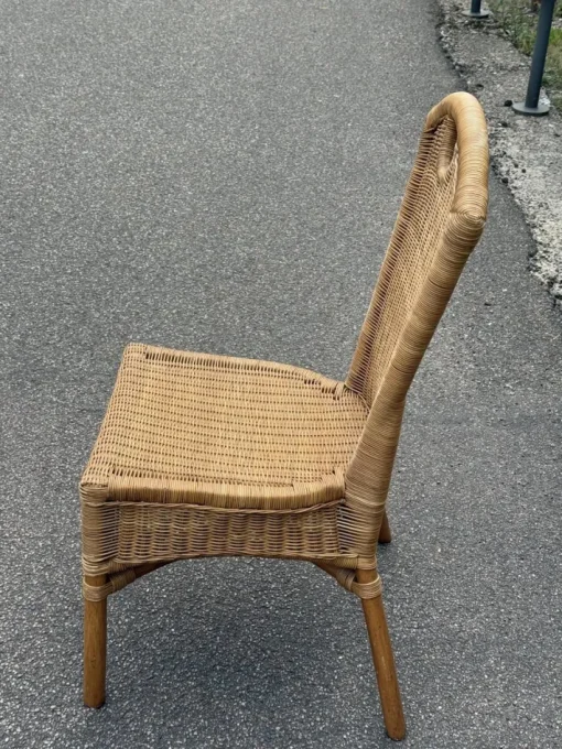 Pamono Vintage Wicker Chairs, Set of 4