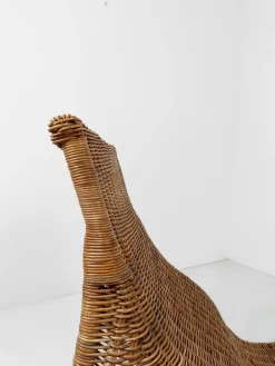 Pamono Vintage Wicker Karlskrona Chaise Longue attributed to Carl Öjerstam for Ikea, 1990s New