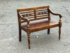 Pamono Vintage Windsor Wooden Bench Discount