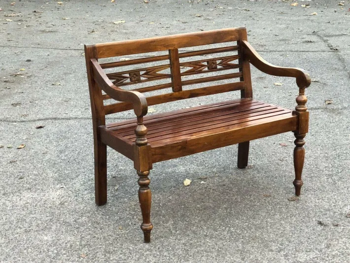 Pamono Vintage Windsor Wooden Bench Discount