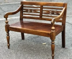 Pamono Vintage Windsor Wooden Bench Discount