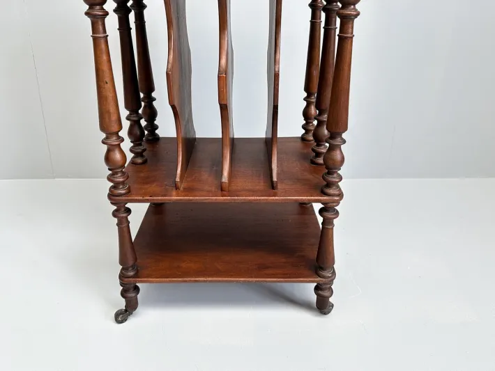 Pamono Vintage Wooden Etagere on Castors New