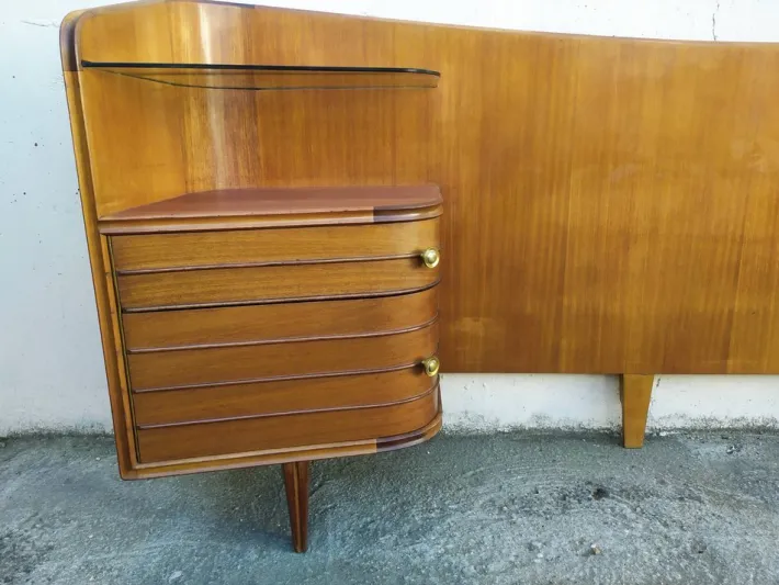 Pamono Vintage Wooden Headboard, 1960s Clearance