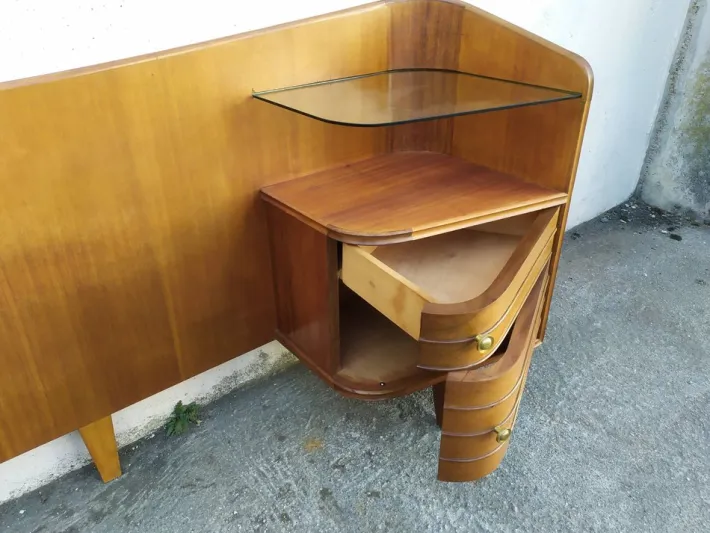 Pamono Vintage Wooden Headboard, 1960s Clearance