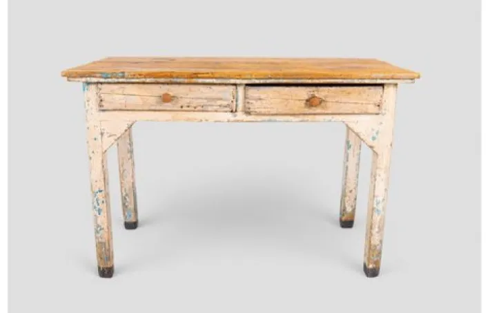 Pamono Vintage Wooden Worktable with Drawers Sale