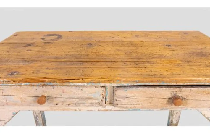 Pamono Vintage Wooden Worktable with Drawers Sale