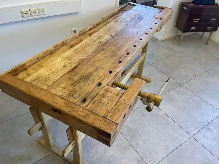 Pamono Vintage Workbench in Pine Hot