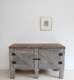 Pamono Vintage Workbench in Pine, 1920s Best