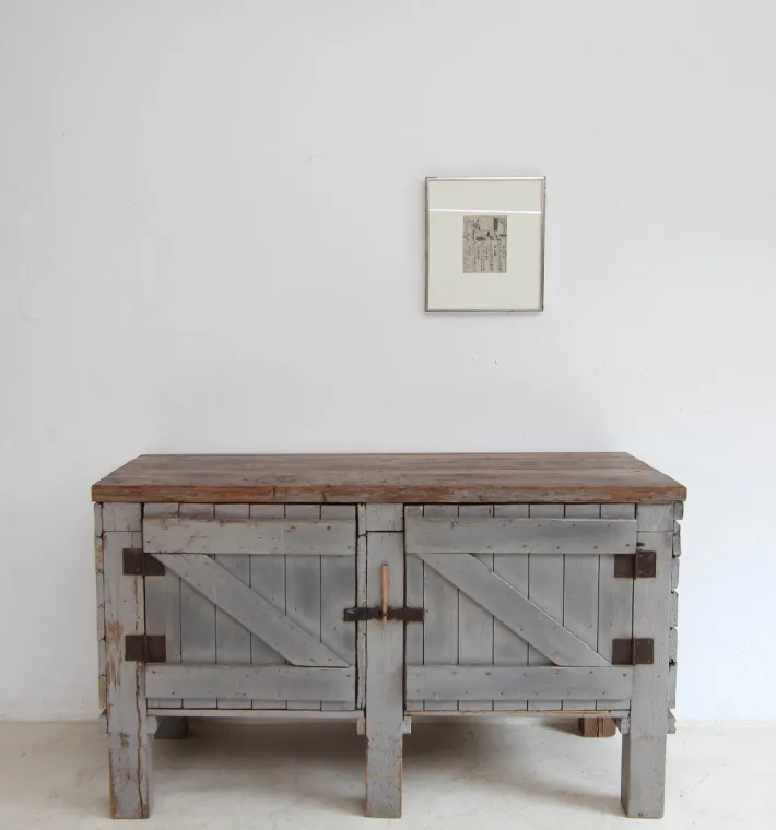 Pamono Vintage Workbench in Pine, 1920s Best