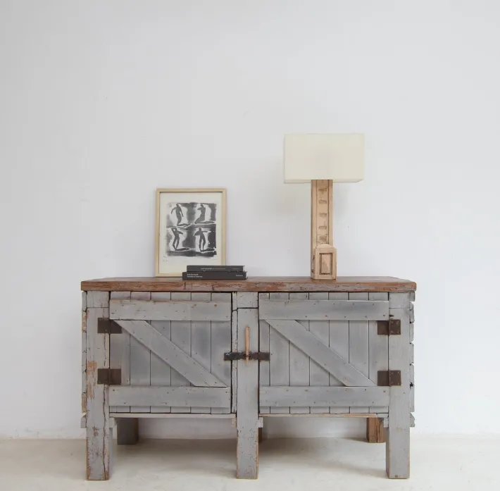 Pamono Vintage Workbench in Pine, 1920s Best