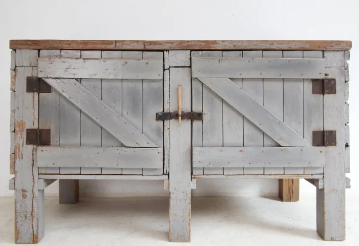 Pamono Vintage Workbench in Pine, 1920s Best