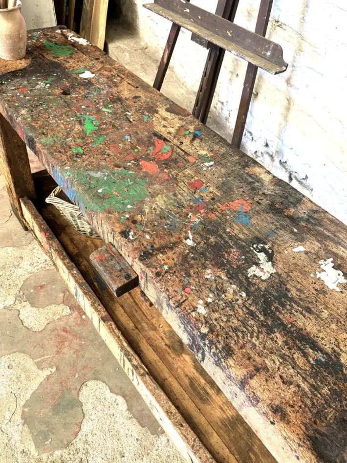 Pamono Vintage Workbench in Wood Best