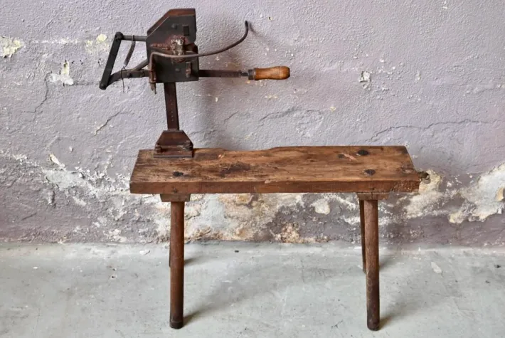 Pamono Vintage Workshop Workbench, 1940s