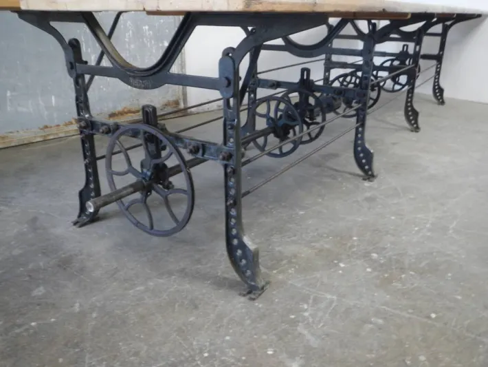Pamono Vintage Worktable in Cast Iron, 1920