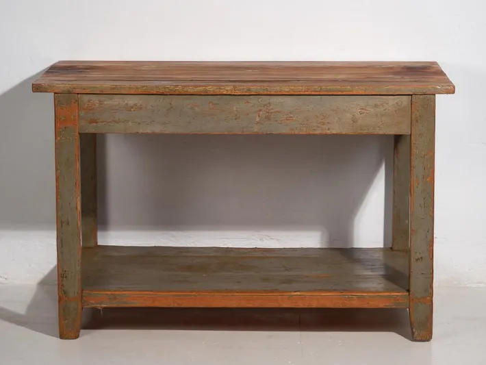 Pamono Vintage Worktable in Olive Green, 1920 Best