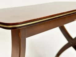 Pamono Vintage X-Frame Side Table on Wheels Sale