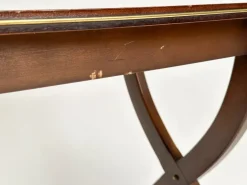 Pamono Vintage X-Frame Side Table on Wheels Sale