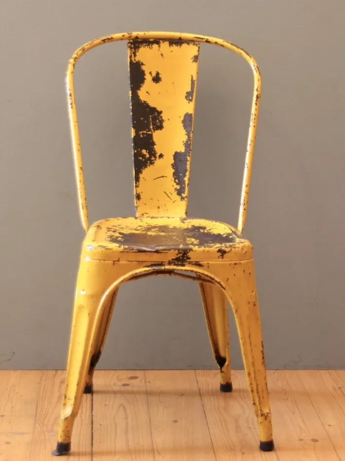 Pamono Vintage Yellow Chair by Xavier Pauchard for Tolix, 1930s