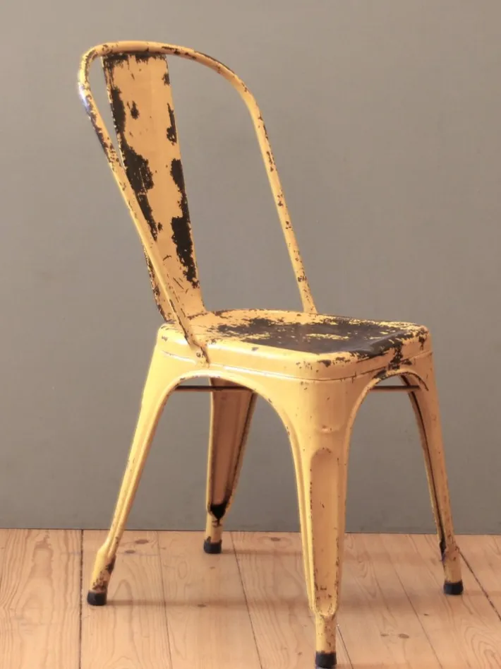 Pamono Vintage Yellow Chair by Xavier Pauchard for Tolix, 1930s
