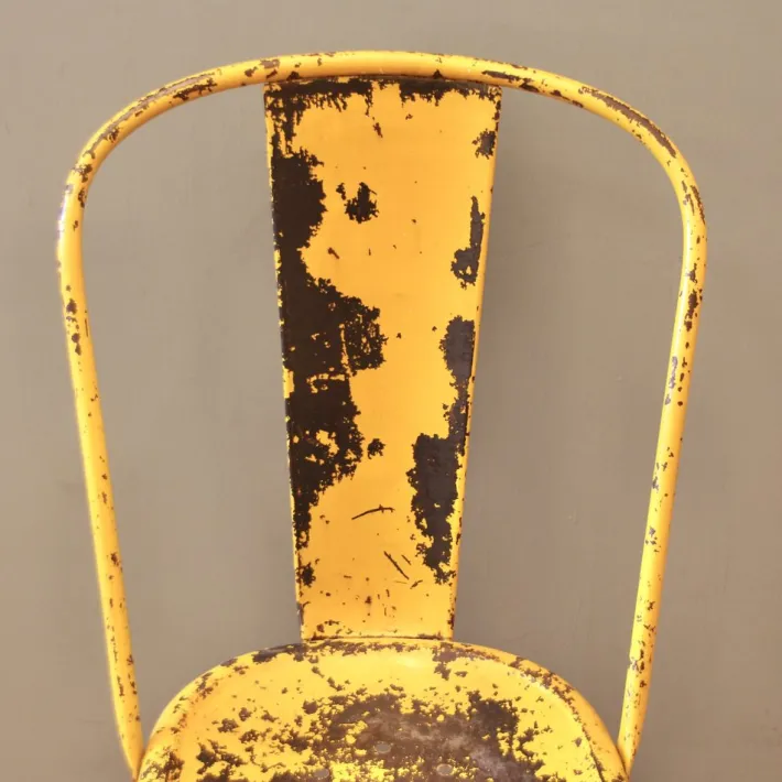 Pamono Vintage Yellow Chair by Xavier Pauchard for Tolix, 1930s