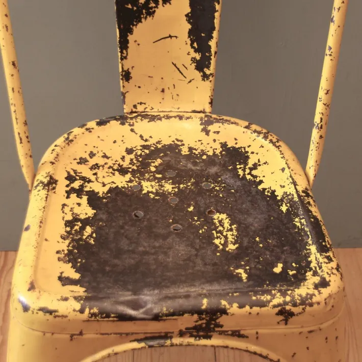 Pamono Vintage Yellow Chair by Xavier Pauchard for Tolix, 1930s