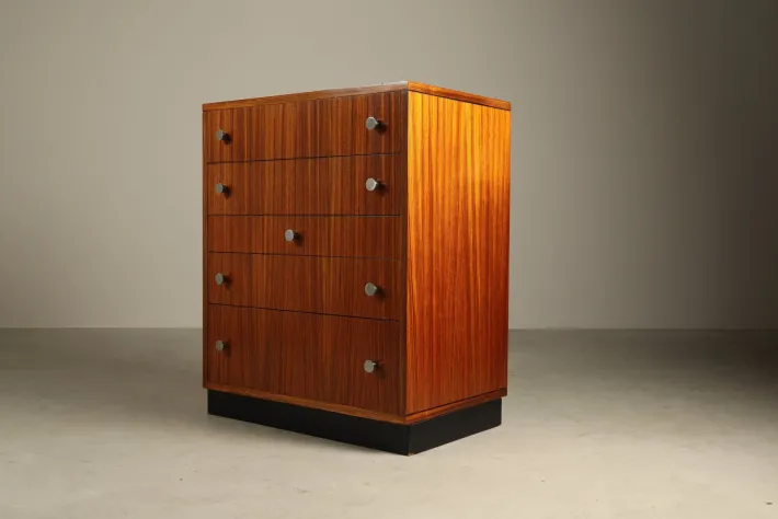 Pamono Vintage Zebrano Chest of Drawers by Alfred Hendrickx for Belform, 1960s Discount