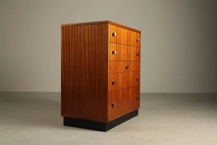 Pamono Vintage Zebrano Chest of Drawers by Alfred Hendrickx for Belform, 1960s Discount