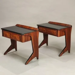 Pamono Vittorio Dassi Bedside Tables, 1950s, Set of 2 Discount