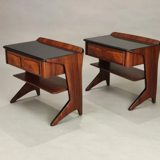 Pamono Vittorio Dassi Bedside Tables, 1950s, Set of 2 Discount