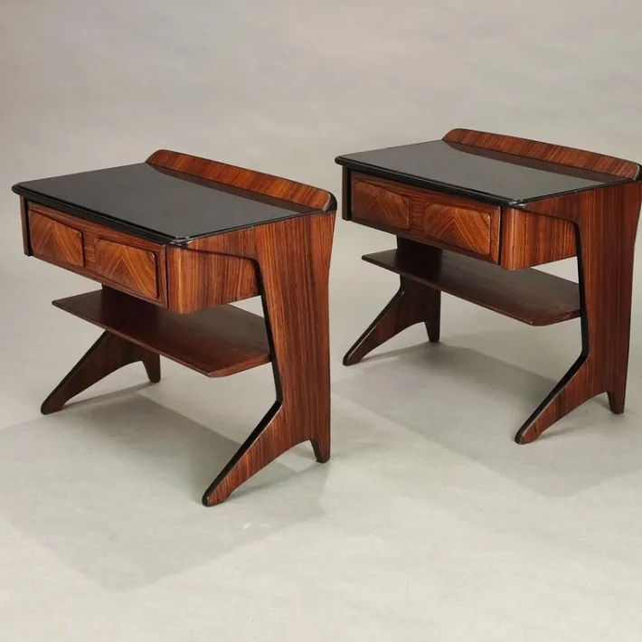 Pamono Vittorio Dassi Bedside Tables, 1950s, Set of 2 Discount