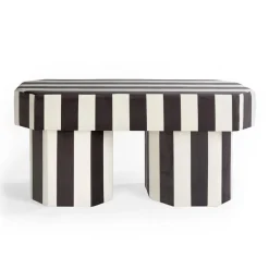 Pamono Viva Stripe Black and White Bench by Houtique Discount