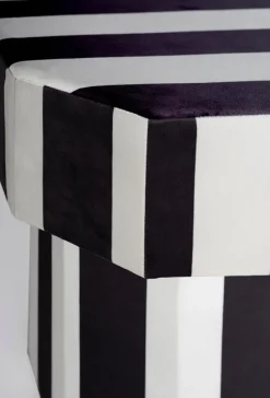 Pamono Viva Stripe Black and White Bench by Houtique Discount