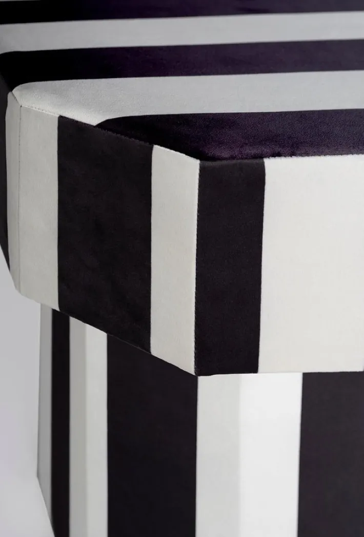 Pamono Viva Stripe Black and White Bench by Houtique Discount