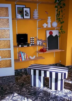 Pamono Viva Stripe Black and White Bench by Houtique Discount