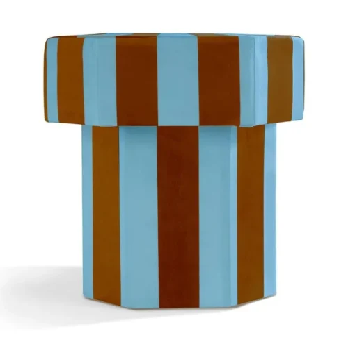 Pamono Viva Stripe Blue and Brown Bench by Houtique New