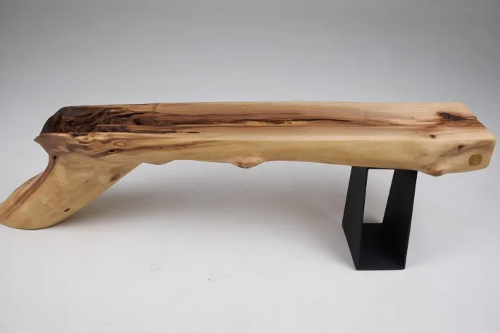 Pamono Wabi-Sabi Bench in Walnut by Logniture Discount