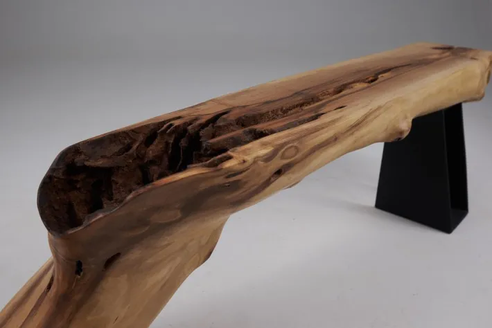 Pamono Wabi-Sabi Bench in Walnut by Logniture Discount